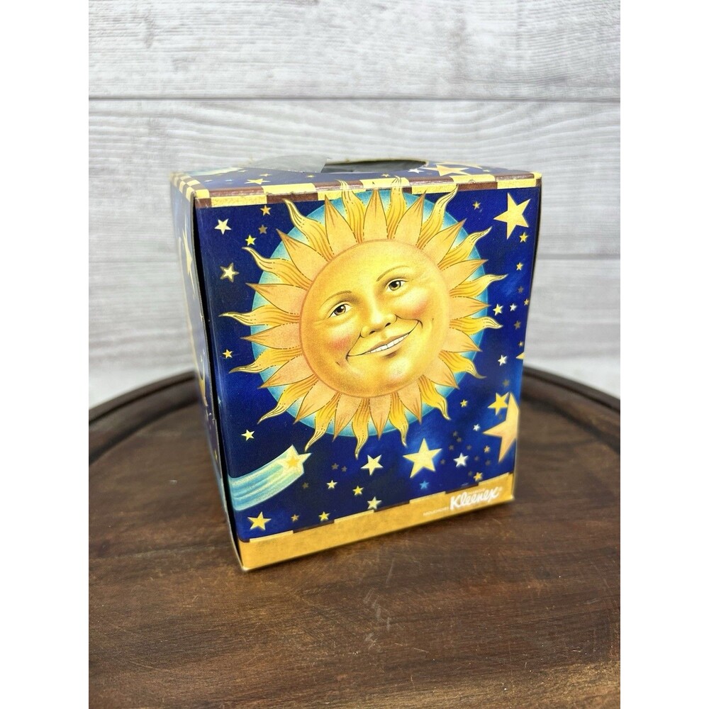 Kleenex Expressions Celestial Sun Moon Star Design Movie Spanglish Y2K EMPTY BOX